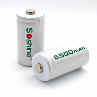 Аккумулятор никель-металлогидридный Ni-MH RTU C (R14) Soshine 1.2V (5500mAh)