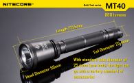 Фонарь Nitecore MT40 (Cree XM-L U2, 960 люмен, 6 режимов, 2x18650)