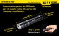 Фонарь Nitecore SRT5 Detective (Cree XM-L2 T6, 750 люмен, 8 режимов, 1x18650), черный