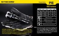 Фонарь Nitecore P16 TAC (Cree XM-L2 T6, 1000 люмен, 7 режимов, 1x18650)