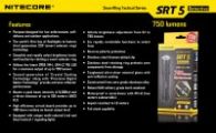 Фонарь Nitecore SRT5 Detective (Cree XM-L2 T6, 750 люмен, 8 режимов, 1x18650), черный