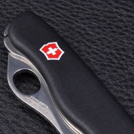 Нож складной, мультитул Victorinox Sentinel One Hand (111мм, 4 функций), черный 0.8413.M3
