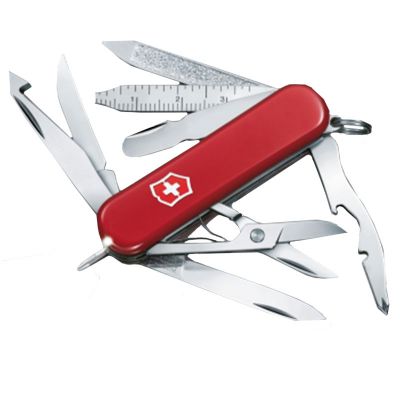 Нож складной, мультитул Victorinox Midnite Minichamp (58мм, 16 функций), красный 0.6386 ― fonarik.in.ua