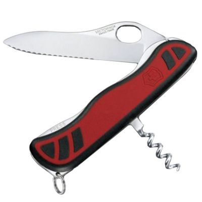 Нож складной, мультитул Victorinox Sentinel One Hand (111мм, 3 функций), красно-черный 0.8321.MWC ― fonarik.in.ua