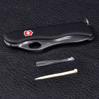 Нож складной, мультитул Victorinox Sentinel One Hand (111мм, 4 функций), черный 0.8413.M3
