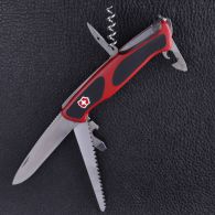 Нож складной, мультитул Victorinox Rangergrip 55 (130мм, 12 функций), красно-черный 0.9563.C