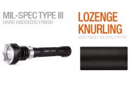 Подводный фонарь Magicshine MJ-810E New, Тёплый свет (Cree XM-L, 1000 лм, 4 реж, 2x18650), комплект